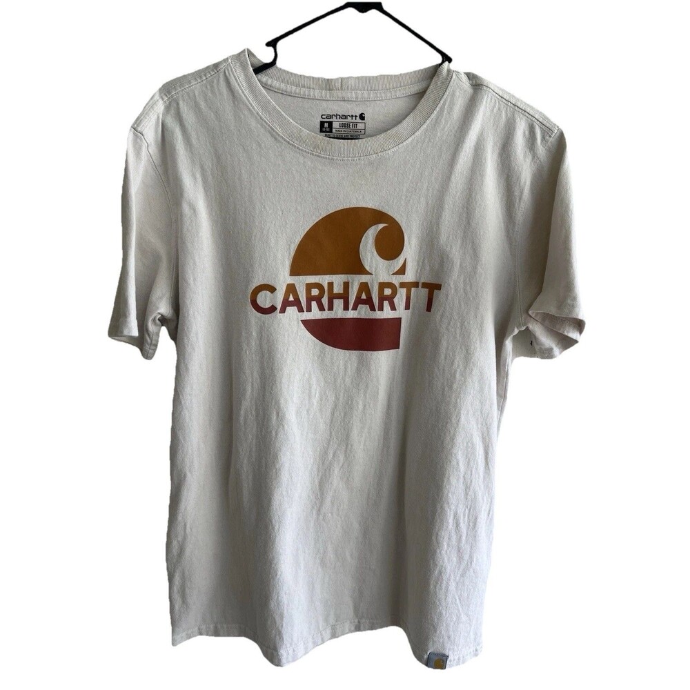 Carhartt Loose Fit Men's T Shirts Beige Size M